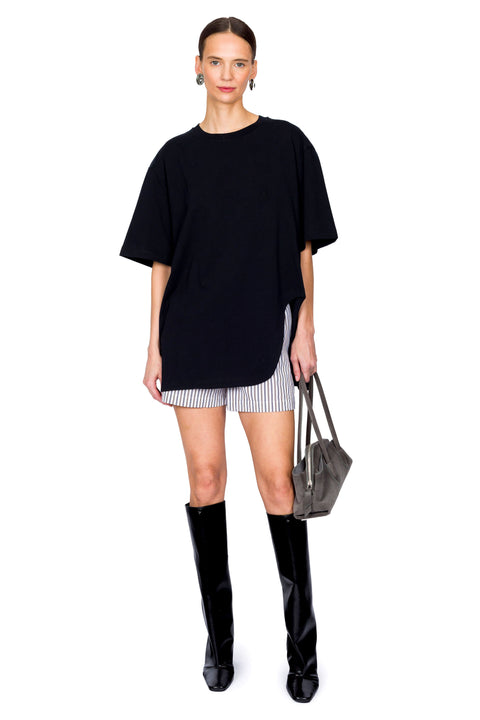 Striped Cotton Short Pant