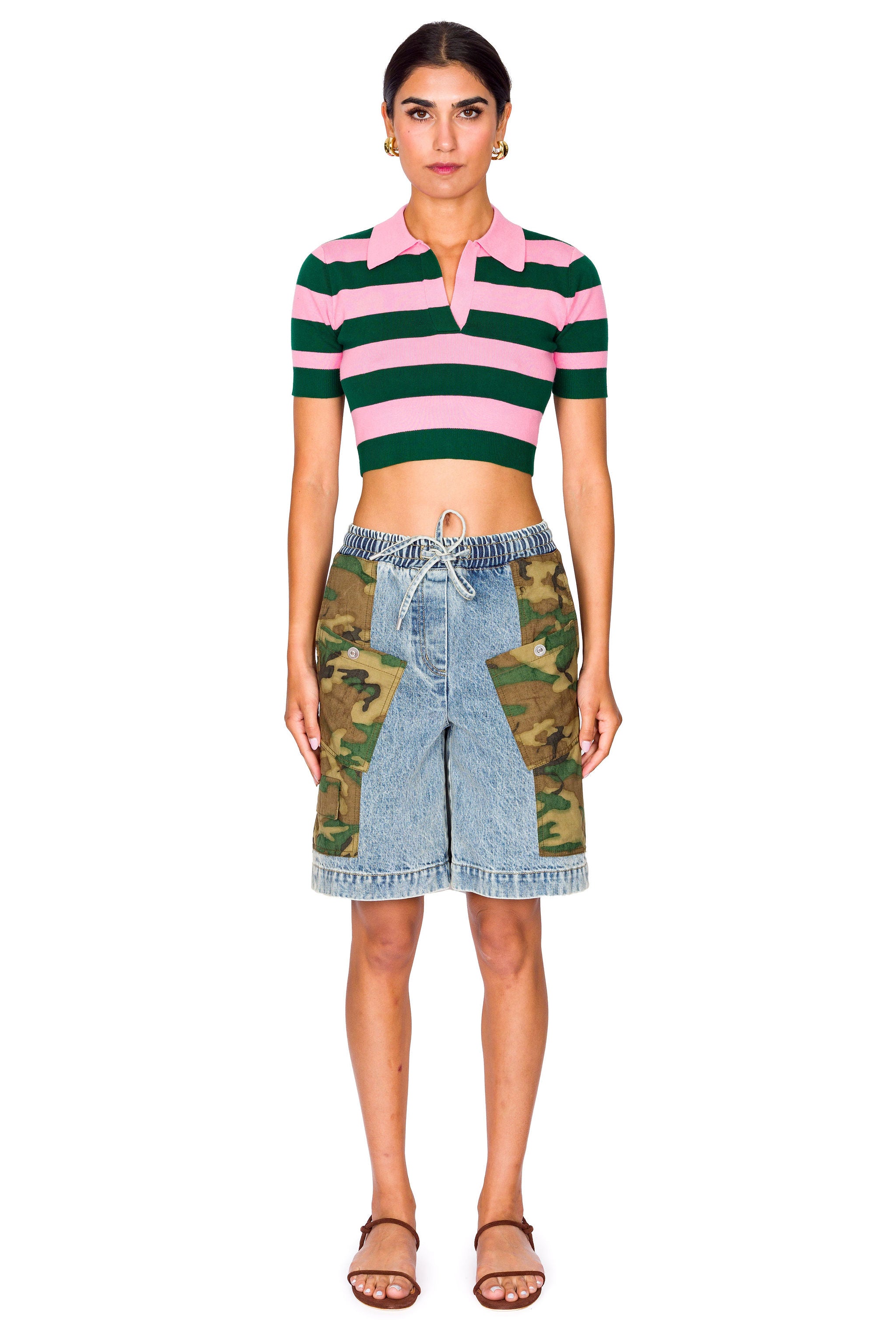 ファッション雑貨・小物その他 Patchwork Camo Ripstop Basketball Shorts 3.1 Phillip Lim Patchwork Camo Ripstop Basketball Shorts