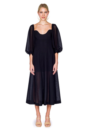 Voile Midi Dress