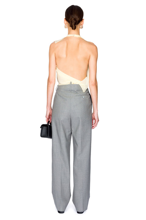 Sleeveless Draped Panel Top