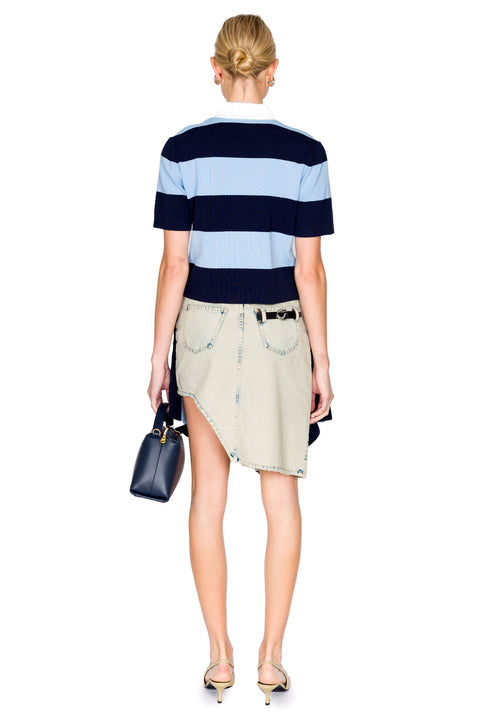 Denim Asymmetric Skirt