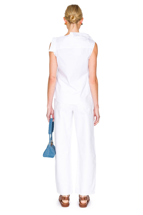 Deconstructed Off-Shoulder Top