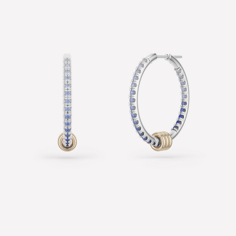 Argo Demi SG Blue Ombre Hoop Earrings