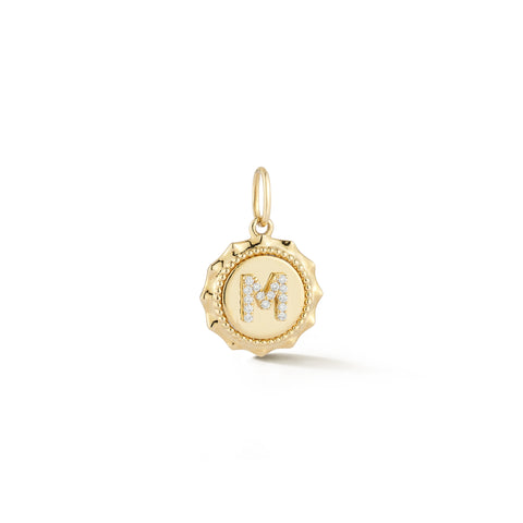 Reese Brooklyn Scalloped "K" Initial Charm