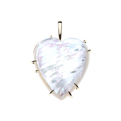 LOVE Carry Your Heart Pendant In Mother Of Pearl