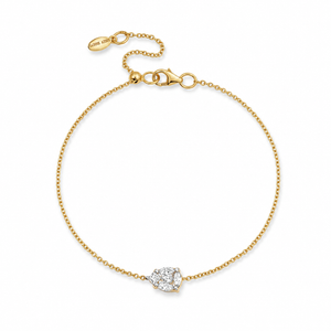 Catena Illusion Diamond Pear Shaped Bracelet