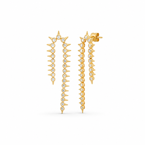 Orbis Diamond Cascade Earrings