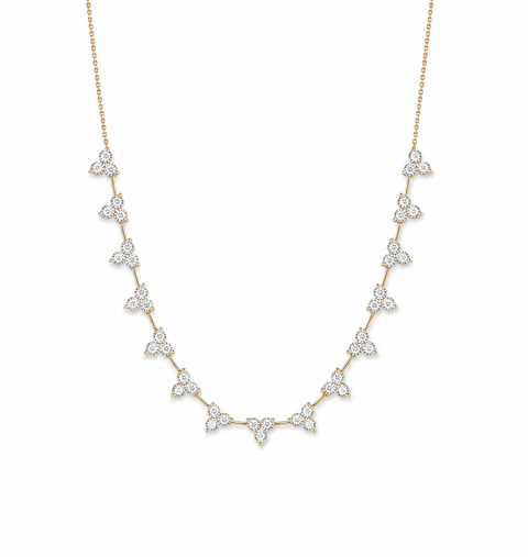 Ava Bea Interval Trio Tennis Necklace