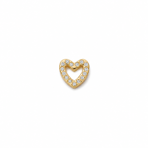 Diamond Heart Charm