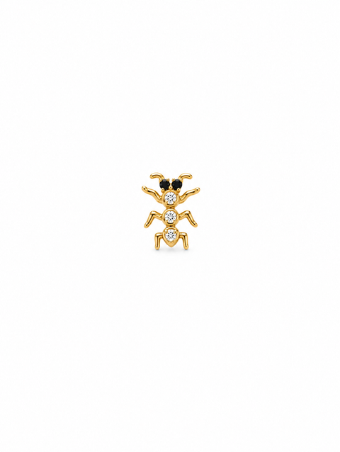 Nano Diamond Ant Stud Earring