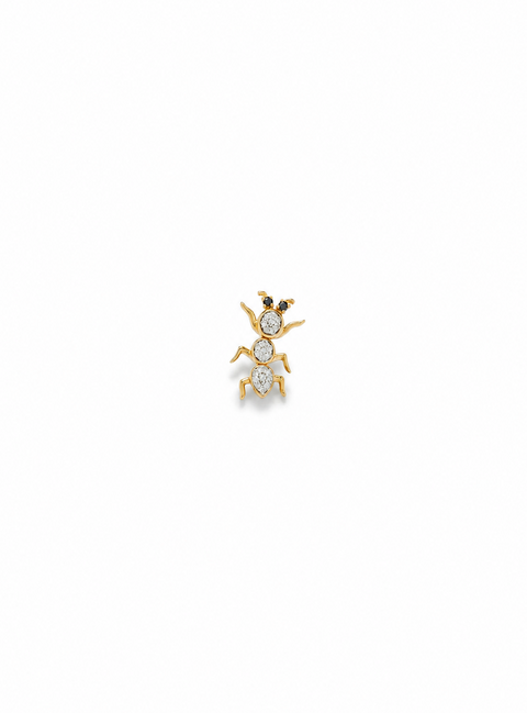 Diamond Ant Stud Earring