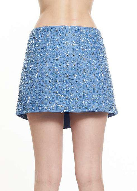 Embroidery Mini Skirt
