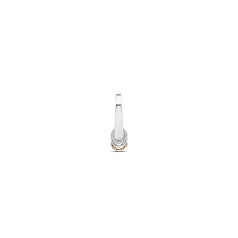 Earring Nano Grace Piercing 14k WG 4.47grs White Diamonds 0.10ct