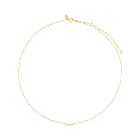 Diamond Mini Bar Necklace