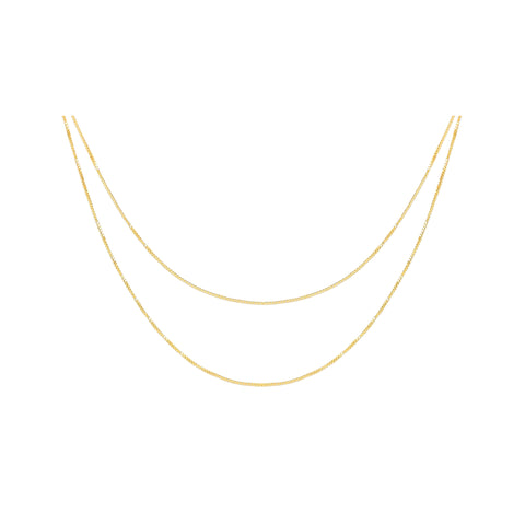 Double Strand Liquid Gold Necklace