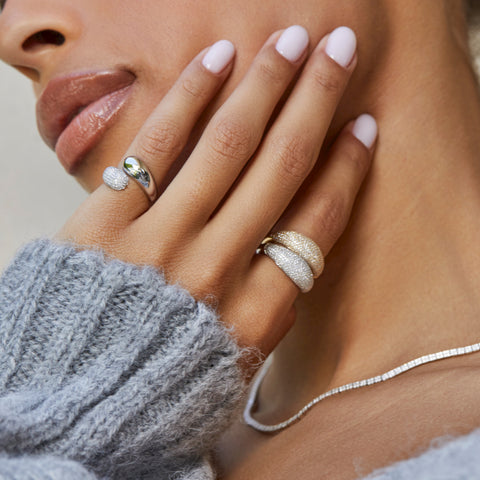 Pave Diamond Jumbo Dome Ring