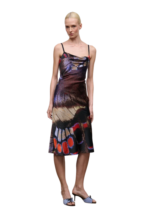 Evangeline Silk Midi Dress