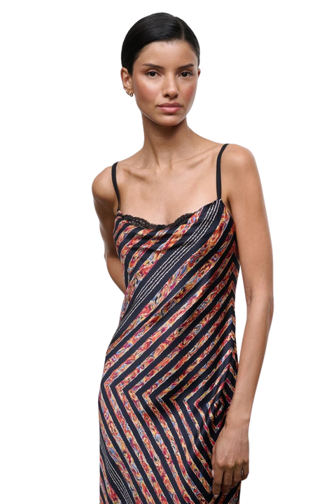 Evangeline Silk Midi Dress