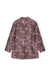 Ghost image of the back of the oversized blazer in pink and black floral.