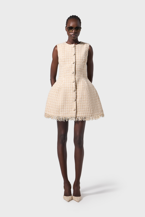 Abito Tweed Mini Dress