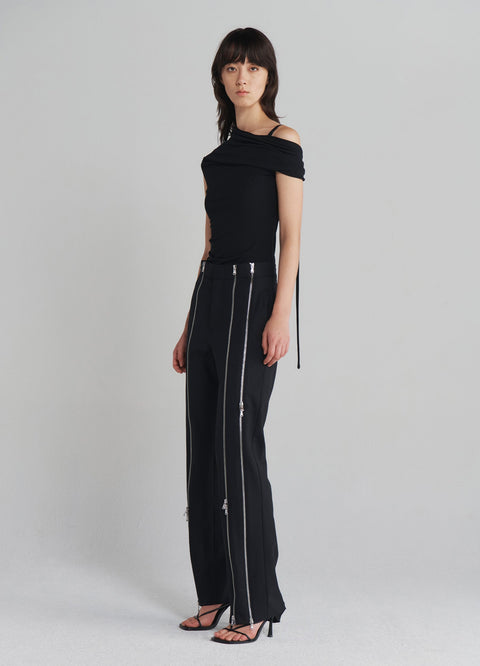 Zip Tailored Trousers