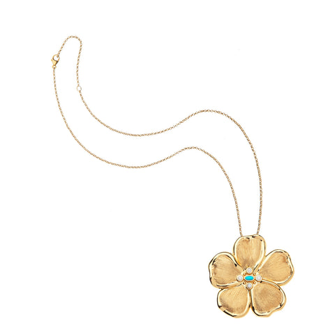 JOY Camellia Flower Pendant Necklace