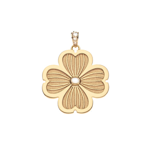 JOY Garden Party Engravable Dogwood Pendant Necklace