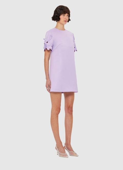 Aurie Applique Short Sleeve Mini Dress
