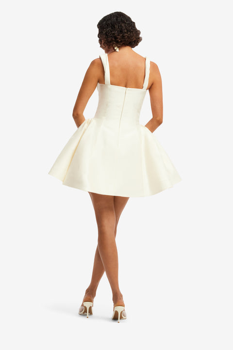 Ariel Embellished Wool Mini Dress