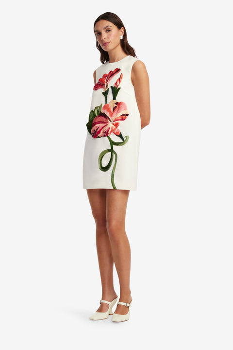 Yvonne Applique Floral Mini Dress