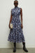 Junia Rouched Sleeveless Midi Dress