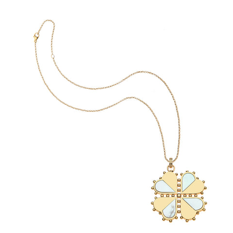 LUCKY Half Of My Heart Pendant Classic Rolo Chain