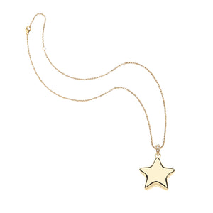 LUCKY Shining Star Pendant Classic Rolo Chain