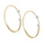 Wire Small Hoop Earrings With Diamond