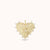Small Pave Spiked Heart Charm