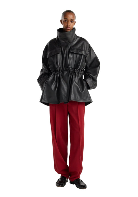 Sculptural Leather Jacket
