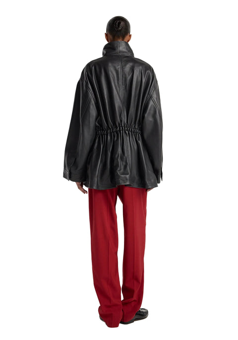 Sculptural Leather Jacket