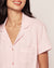Luxe Pima Pink Short Sleeve Short Set