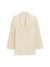 Ghost image of the porter blazer in ivory.