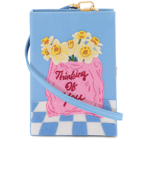 Thinking Of You Book Clutch Strapped