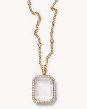 Diamond Baguette Locket