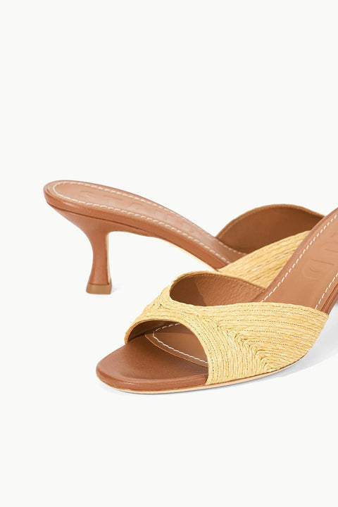 Brigitte Mule Natural Raffia