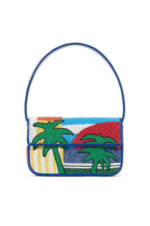 Tommy Beaded Bag Graphic Palm