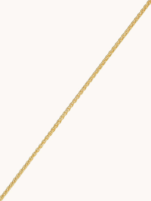 Small Wheat Chain Necklace - 18"