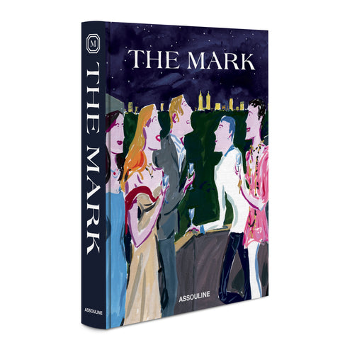 Spine and front cover of coffee table book that is titled "The Mark"