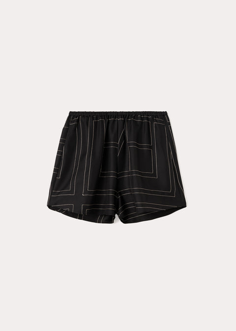 Monogram Silk PJ Shorts