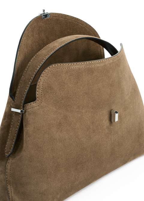 T-Lock Suede Top Handle