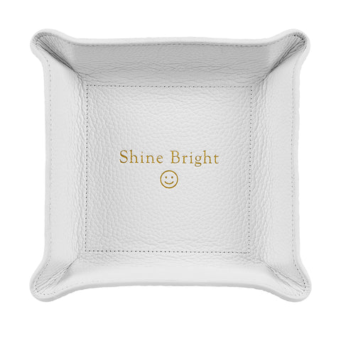 White Shine Bright Medium Valet Tray