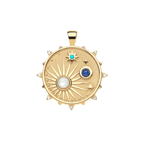 WANDERLUST Starburst Original Pendant Coin Necklace