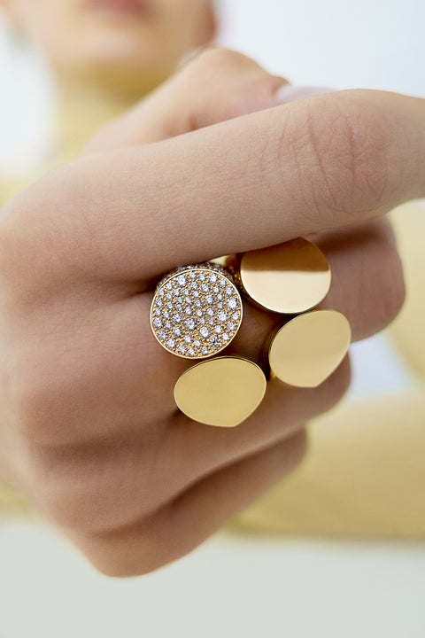 Oera Ring Paved With Diamonds